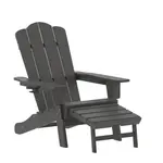 Flash Furniture LE-HMP-1044-110-GY-GG Newport Adirondack Patio Chair