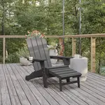 Flash Furniture LE-HMP-1044-110-GY-GG Newport Adirondack Patio Chair