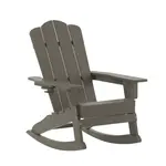 Flash Furniture LE-HMP-1044-31-BR-GG Newport Adirondack Rocking Chair