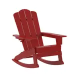 Flash Furniture LE-HMP-1044-31-RD-GG Newport Adirondack Rocking Chair