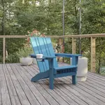 Flash Furniture LE-HMP-1045-10-BL-GG Halifax Adirondack Patio Chair