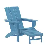 Flash Furniture LE-HMP-1045-110-BL-GG Halifax Adirondack Patio Chair