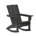 Flash Furniture LE-HMP-1045-31-BK-GG Halifax Adirondack Rocking Chair
