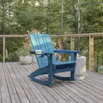 Flash Furniture LE-HMP-1045-31-BL-GG Halifax Adirondack Rocking Chair