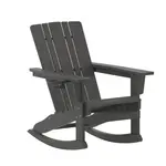 Flash Furniture LE-HMP-1045-31-GY-GG Halifax Adirondack Rocking Chair