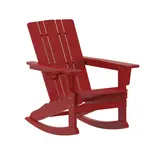 Flash Furniture LE-HMP-1045-31-RD-GG Halifax Adirondack Rocking Chair