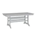 Flash Furniture LE-HMP-158-01-GRY-GG Abraham Adirondack Dining Table