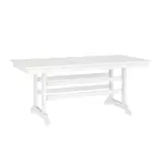 Flash Furniture LE-HMP-158-01-WHT-GG Abraham Adirondack Dining Table