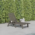 Flash Furniture LE-HMP-2017-414-BR-GG Monterey Adirondack Lounger