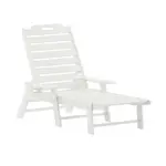 Flash Furniture LE-HMP-2017-414-WT-GG Monterey Adirondack Lounger
