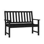 Flash Furniture LE-HMP-2035-12-BLK-GG Ellsworth Indoor/Outdoor Bench