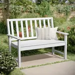 Flash Furniture LE-HMP-2035-12-WHT-GG Ellsworth Indoor/Outdoor Bench