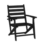 Flash Furniture LE-HMP-2037-10-BLK-GG Tolleson Adirondack Dinning Chair