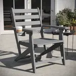 Flash Furniture LE-HMP-2037-10-GRY-GG Tolleson Adirondack Dinning Chair