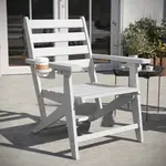 Flash Furniture LE-HMP-2037-10-WHT-GG Tolleson Adirondack Dinning Chair
