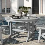 Flash Furniture LE-HMP-248-01-GRY-GG Colonel Adirondack Dining Table