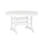 Flash Furniture LE-HMP-248-01-WHT-GG Colonel Adirondack Dining Table