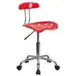 Flash Furniture LF-214-RED-GG Vibrant Swivel Task Chair