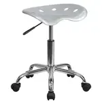 Flash Furniture LF-214A-SILVER-GG Vibrant Stool