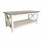 Flash Furniture LFS-2007-GRYWHT-GG Jasper Coffee Table