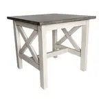 Flash Furniture LFS-4002-GRYWHT-GG Jasper End Table