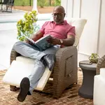 Flash Furniture LTS-0422-BG-BR-GG Nemo Patio Recliner Lounge Chair