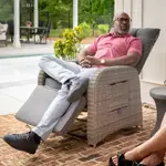 Flash Furniture LTS-0422-GY-GY-GG Nemo Patio Recliner Lounge Chair
