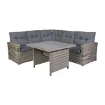 Flash Furniture LTS-SET-02023-GY-GY-GG Huck Conversation Set Sofa with Dining Table