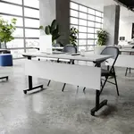 Flash Furniture MT-M6024-T-LEG-GRYBLK-GG Palmer Training Table