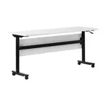 Flash Furniture MT-M6024-T-LEG-WHTBLK-GG Palmer Training Table