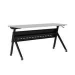 Flash Furniture MT-M6024-Y-LEG-GRYBLK-GG Davis Training Table