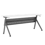 Flash Furniture MT-M7224-Y-LEG-WHTGRY-GG Davis Training Table