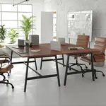 Flash Furniture MT-M7236-WLT-ABF-GG Redmond Conference Table