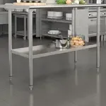 Flash Furniture NH-GU-2448-GG Work Table, Undershelf