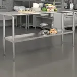 Flash Furniture NH-GU-3072-GG Work Table, Undershelf
