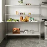 Flash Furniture
NH-WT-2472-OSH-GG Work Table,

Stainless Steel Top
with 
and 
- 720"W x 300"D