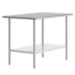 Flash Furniture
NH-WT-3048-GG Work Table,

Stainless Steel Top
with 
and 
- 39.50"W x 28.75"D