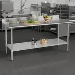 Flash Furniture
NH-WT-3072-GG-B4-GG Work Table,

Stainless Steel Top
with 
and 
- 220"W x 220"D
