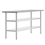 Flash Furniture
NH-WT-GU-2472-GG Work Table,

Stainless Steel Top
with 
and 
- 31.50"W x 31.50"D