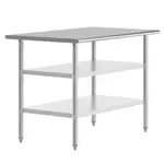 Flash Furniture
NH-WT-GU-3048-GG Work Table,

Stainless Steel Top
with 
and 
- 31.50"W x 31.50"D