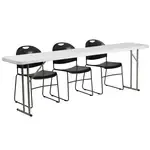 Flash Furniture RB-1896-1-GG Folding Training Table and Chair Set