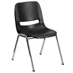 Flash Furniture RUT-14-BK-CHR-GG Hercules Series Student Shell Stacking Chair