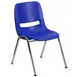 Flash Furniture RUT-16-NVY-CHR-GG Hercules Series Student Shell Stacking Chair