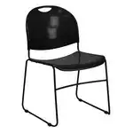 Flash Furniture RUT-188-BK-GG Hercules Series Ultra Compact Stacking Chair