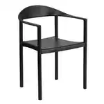 Flash Furniture RUT-418-BK-GG Hercules Series Cafe Stacking Chair