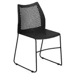 Flash Furniture RUT-498A-BLACK-GG Hercules Series Stacking Chair