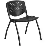 Flash Furniture RUT-F01A-BK-GG Hercules Series Stacking Chair
