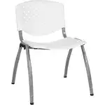 Flash Furniture RUT-F01A-WH-GG Hercules Series Stacking Chair