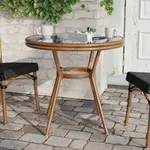 Flash Furniture SDA-AD641011-80-BK-NAT-GG Marseille Bistro Table
