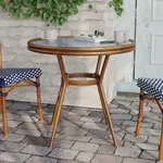 Flash Furniture SDA-AD641012-80-NVYWH-NAT-GG Lourdes Bistro Table